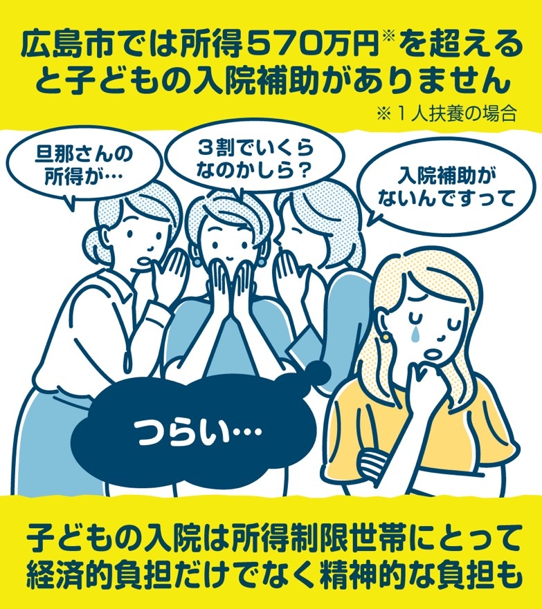 子どもの入院は大きな負担